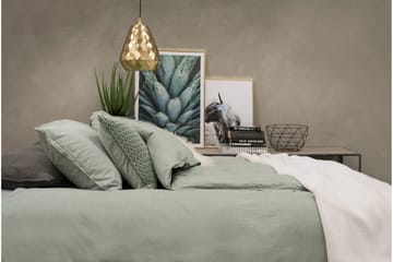 Påslakanset Dubbelsäng 3-Dels Washed - Grön - Textil & mattor - Sängkläder - Bäddset & påslakanset