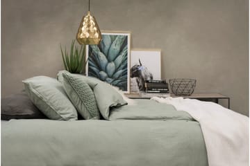 Påslakanset Dubbelsäng 3-Dels Washed - Grön - Textil & mattor - Sängkläder - Bäddset & påslakanset
