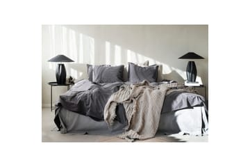 Påslakanset Dubbelsäng 3-Dels Percale - Grå - Textil & mattor - Sängkläder - Bäddset & påslakanset