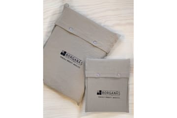 Påslakanset Dubbelsäng 3-Dels Percale - Sand - Textil & mattor - Sängkläder - Bäddset & påslakanset