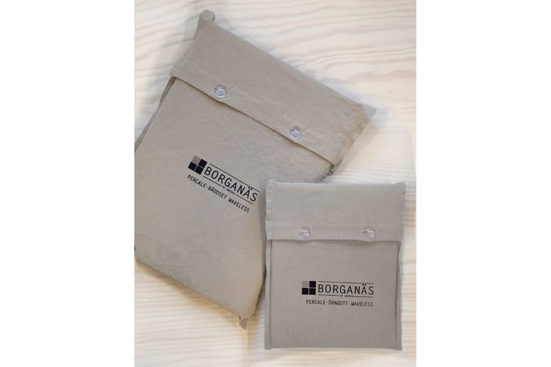 Påslakanset Dubbelsäng 3-Dels Percale - Sand - Textil & mattor - Sängkläder - Bäddset & påslakanset