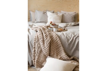 Påslakanset Dubbelsäng 3-Dels Percale - Sand - Textil & mattor - Sängkläder - Bäddset & påslakanset