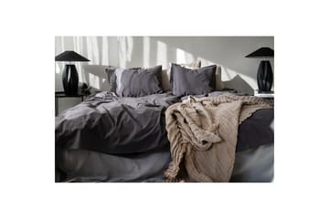 Påslakanset Dubbelsäng 3-Dels Percale - Grå - Textil & mattor - Sängkläder - Bäddset & påslakanset