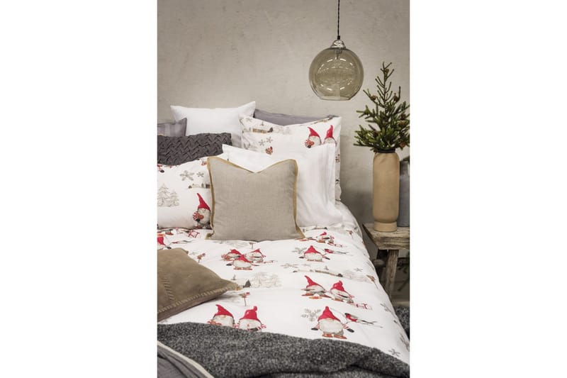 Påslakanset Dubbelsäng Frosty Christmas 212x220 cm - Vit - Textil & mattor - Sängkläder