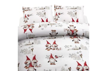 Påslakanset Dubbelsäng Frosty Christmas 212x220 cm - Vit - Textil & mattor - Sängkläder