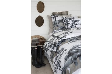 Påslakanset Enkelsäng 2-Dels Älg Grå - Borganäs of Sweden - Textil & mattor - Sängkläder - Bäddset & påslakanset