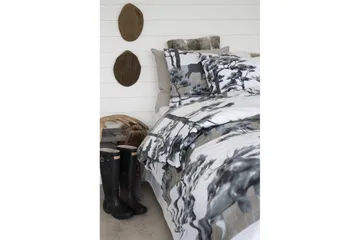 Påslakanset Enkelsäng 2-Dels Älg Grå - Borganäs of Sweden - Textil & mattor - Sängkläder