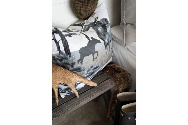 Påslakanset Enkelsäng 2-Dels Älg Grå - Borganäs of Sweden - Textil & mattor - Sängkläder