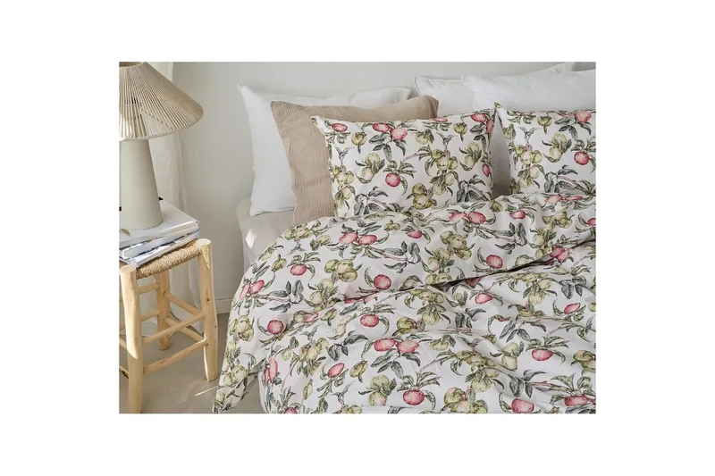 Påslakanset Enkelsäng 2-Dels Äppellunden Multi - Grå - Textil & mattor - Sängkläder