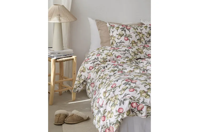 Påslakanset Enkelsäng 2-Dels Äppellunden Multi - Grå - Textil & mattor - Sängkläder