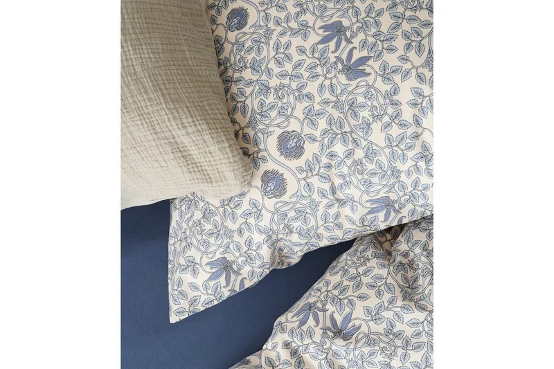 Påslakanset Enkelsäng 2-Dels Botanique - Blå - Textil & mattor - Sängkläder - Bäddset & påslakanset