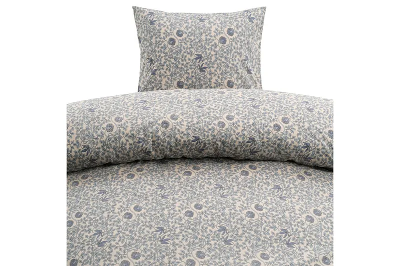 Påslakanset Enkelsäng 2-Dels Botanique, Blå