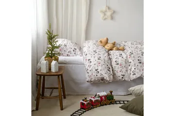 Påslakanset Enkelsäng 2-Dels Fingal Jul Vit - Vit - Textil & mattor - Sängkläder