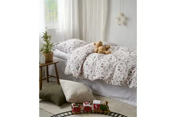 Påslakanset Enkelsäng 2-Dels Fingal Jul Vit - Vit - Textil & mattor - Sängkläder