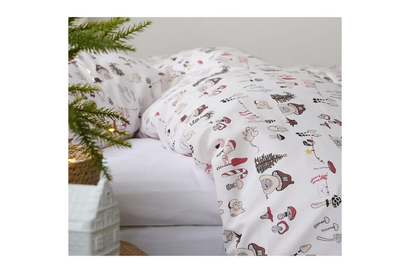 Påslakanset Enkelsäng 2-Dels Fingal Jul Vit - Vit - Textil & mattor - Sängkläder
