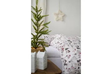 Påslakanset Enkelsäng 2-Dels Fingal Jul Vit - Vit - Textil & mattor - Sängkläder