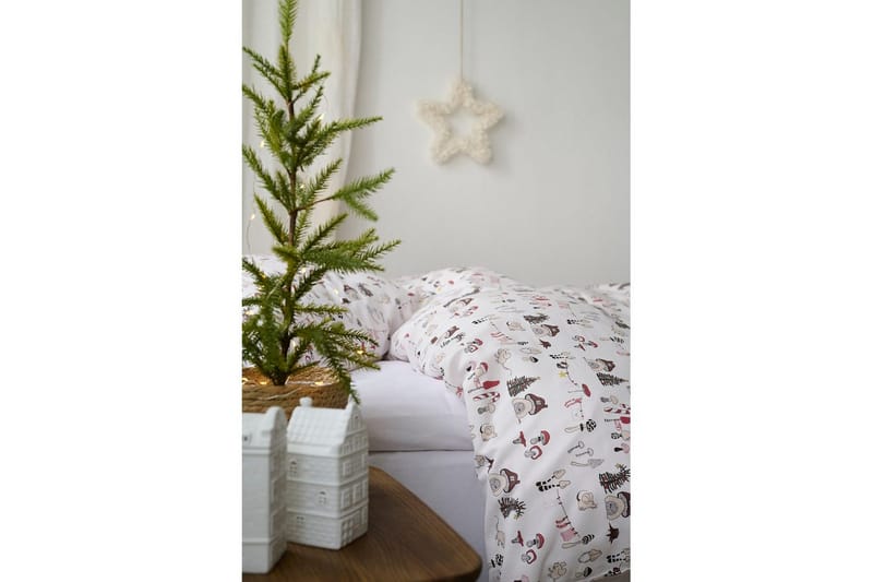 Påslakanset Enkelsäng 2-Dels Fingal Jul Vit - Vit - Textil & mattor - Sängkläder