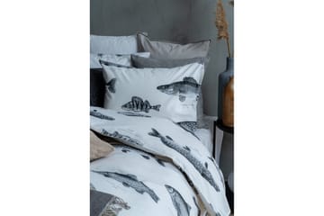 Påslakanset Enkelsäng 2-Dels Fiske Vit - Franzén - Textil & mattor - Sängkläder