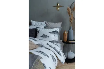 Påslakanset Enkelsäng 2-Dels Fiske Vit - Franzén - Textil & mattor - Sängkläder - Bäddset & påslakanset