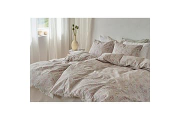 Påslakanset Enkelsäng 2-Dels Floret Sand - Brun - Textil & mattor - Sängkläder