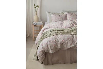 Påslakanset Enkelsäng 2-Dels Floret Sand - Brun - Textil & mattor - Sängkläder