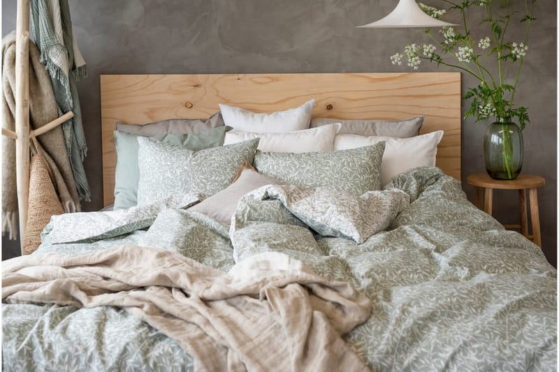 Påslakanset Enkelsäng 2-Dels Garden - Grön - Textil & mattor - Sängkläder