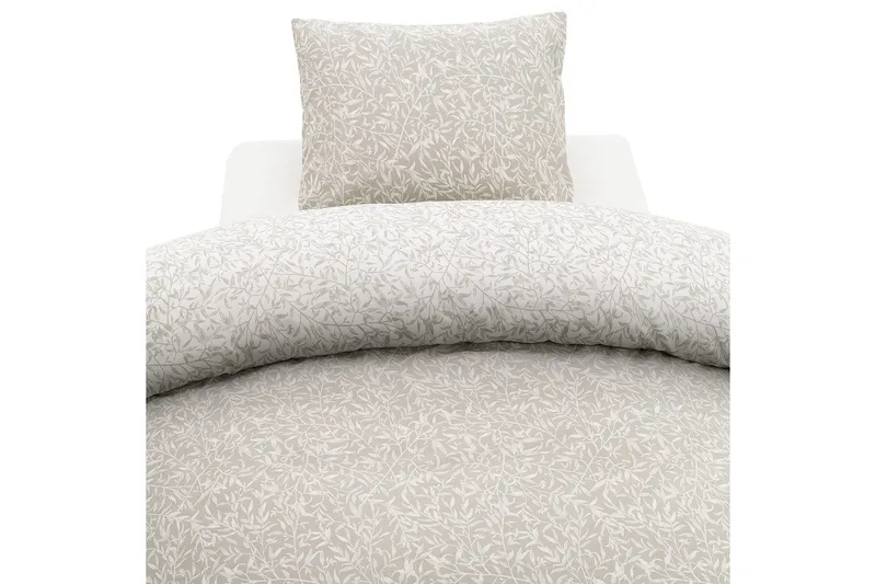 Påslakanset Enkelsäng 2-Dels Garden, Greige