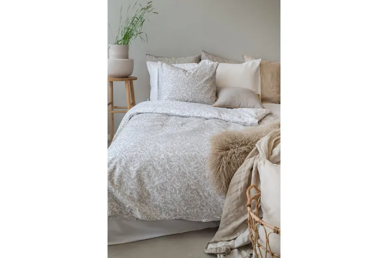 Påslakanset Enkelsäng 2-Dels Garden - Greige - Textil & mattor - Sängkläder