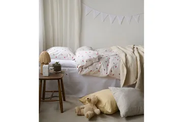 Påslakanset Enkelsäng 2-Dels Hjärtrud - Beige - Textil & mattor - Sängkläder