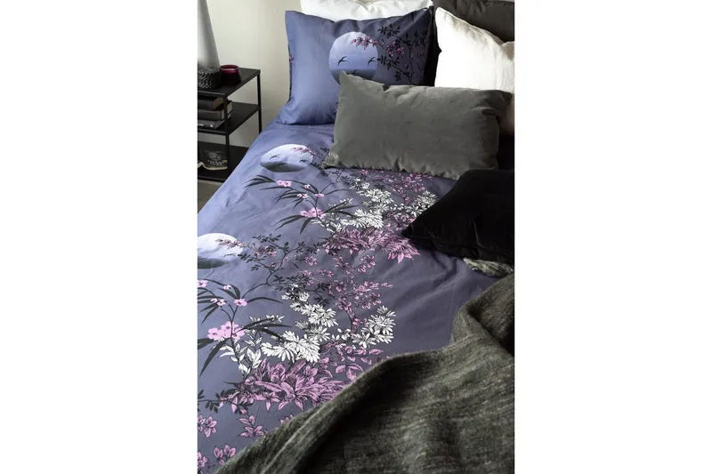 Påslakanset Enkelsäng 2-Dels Japan Grå - Borganäs - Textil & mattor - Sängkläder - Bäddset & påslakanset