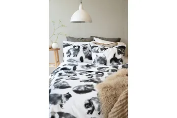 Påslakanset Enkelsäng 2-Dels Julis Grå - Borganäs of Sweden - Textil & mattor - Sängkläder - Bäddset & påslakanset