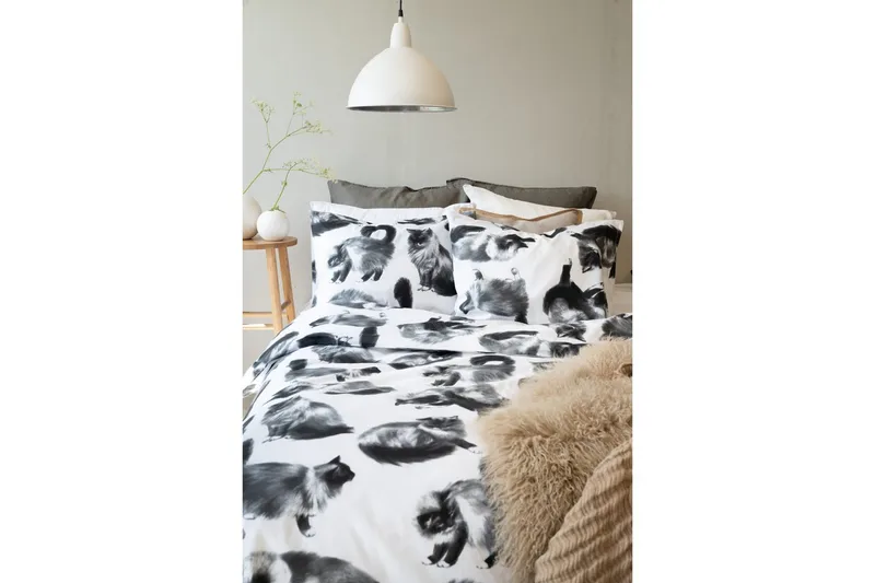 Påslakanset Enkelsäng 2-Dels Julis Grå - Borganäs of Sweden - Textil & mattor - Sängkläder - Bäddset & påslakanset