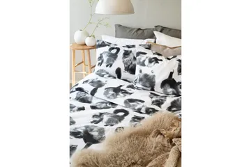 Påslakanset Enkelsäng 2-Dels Julis Grå - Borganäs of Sweden - Textil & mattor - Sängkläder - Bäddset & påslakanset