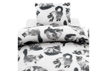 Påslakanset Enkelsäng 2-Dels Julis Grå - Borganäs of Sweden - Textil & mattor - Sängkläder - Bäddset & påslakanset