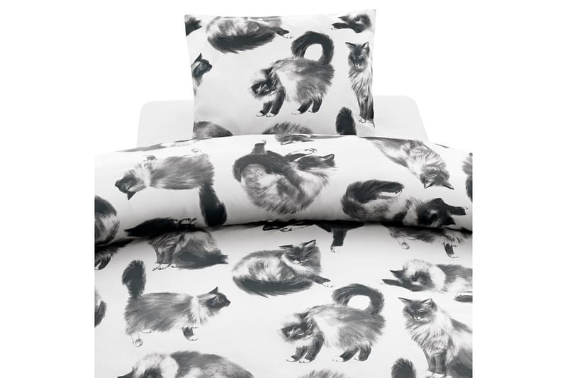 Påslakanset Enkelsäng 2-Dels Julis Grå, Borganäs