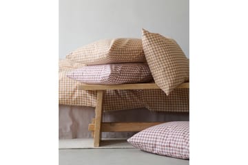 Påslakanset Enkelsäng 2-Dels Märta Ruta - Brun - Textil & mattor - Sängkläder - Bäddset & påslakanset