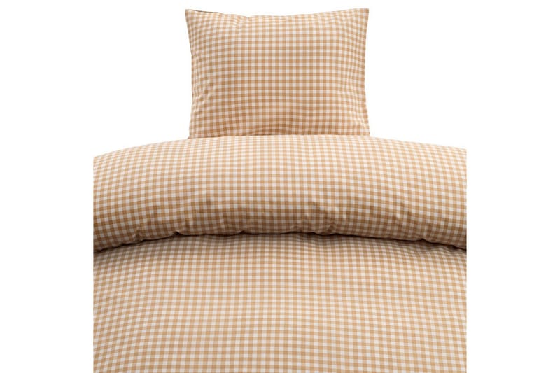 Påslakanset Enkelsäng 2-Dels Märta Ruta, Gul