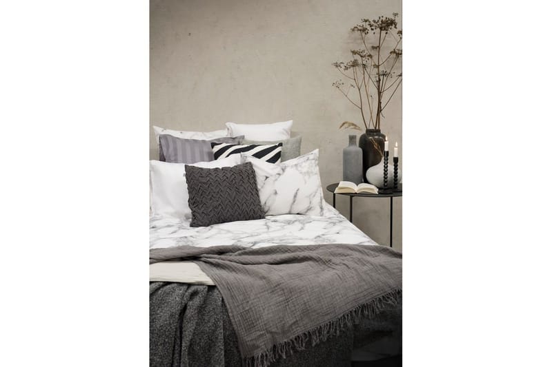 Påslakanset Enkelsäng 2-Dels Marmor Vit - Borganäs of Sweden - Textil & mattor - Sängkläder