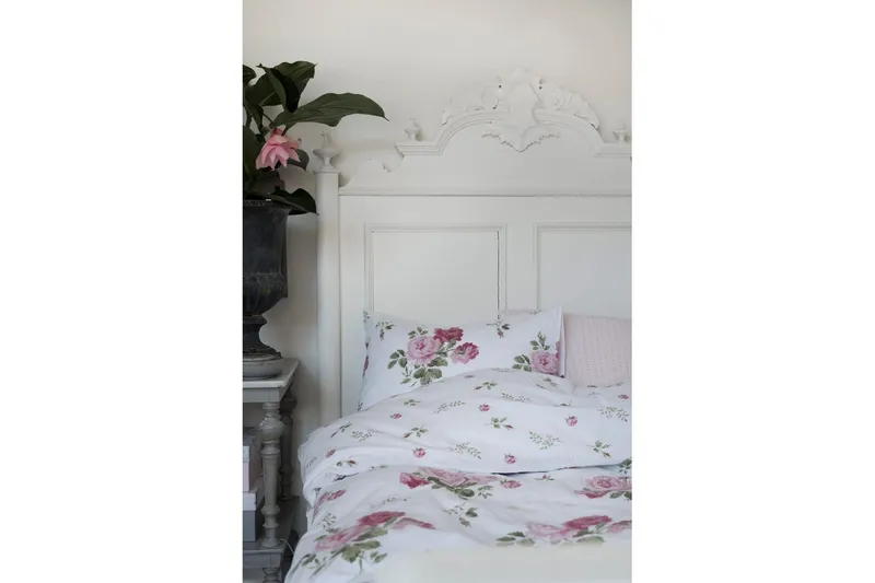 Påslakanset Enkelsäng 2-Dels New Dawn Rosa - Borganäs of Sweden - Textil & mattor - Sängkläder - Bäddset & påslakanset