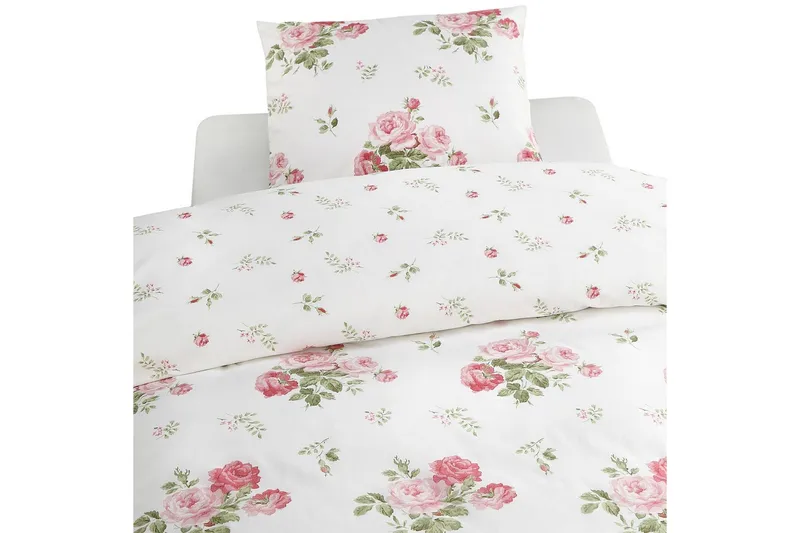 Påslakanset Enkelsäng 2-Dels New Dawn Rosa, Borganäs