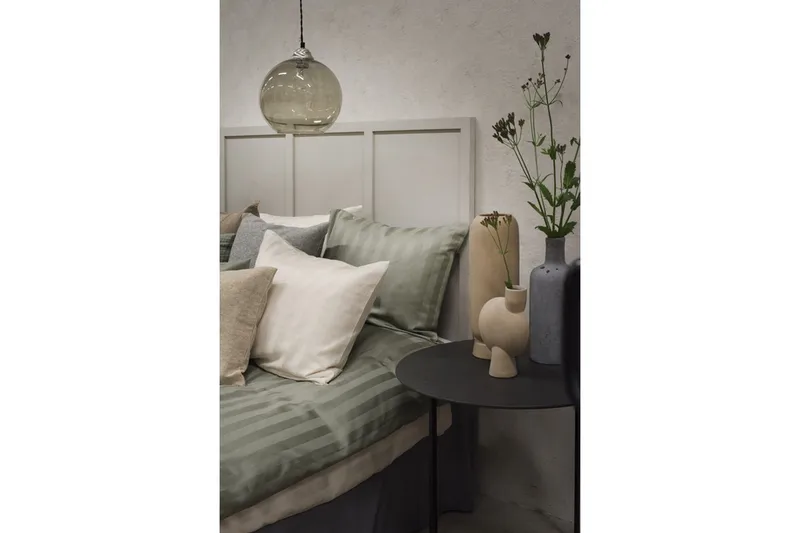 Påslakanset Enkelsäng 2-Dels Satin - Grön - Textil & mattor - Sängkläder - Bäddset & påslakanset