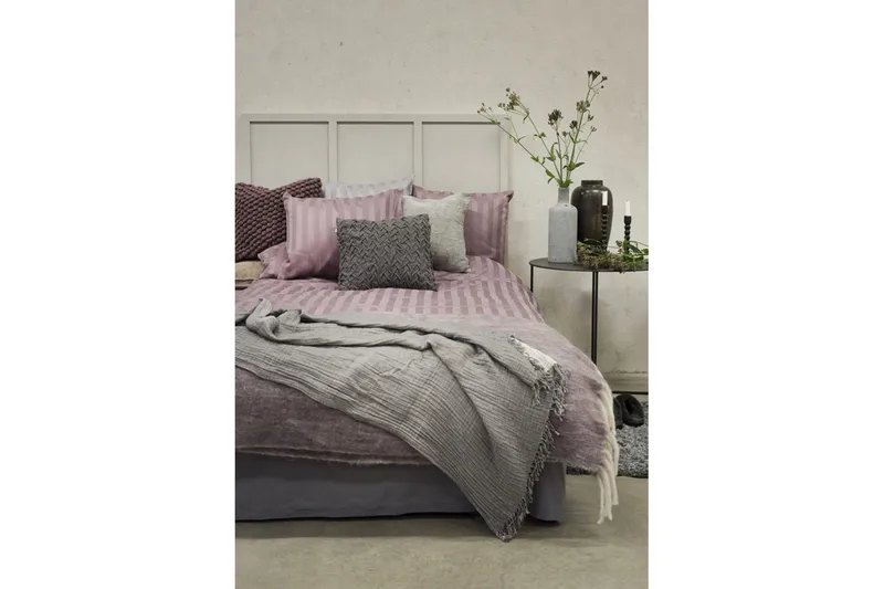 Påslakanset Enkelsäng 2-Dels Satin - Lila - Textil & mattor - Sängkläder - Bäddset & påslakanset