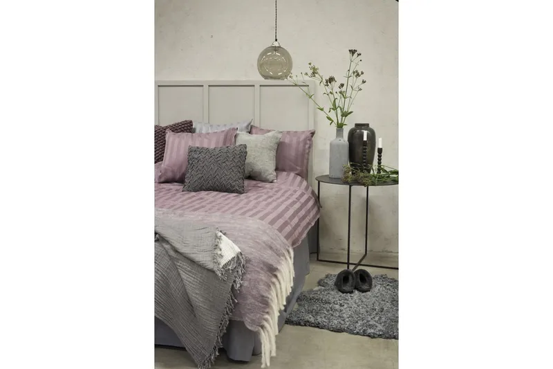 Påslakanset Enkelsäng 2-Dels Satin - Lila - Textil & mattor - Sängkläder - Bäddset & påslakanset