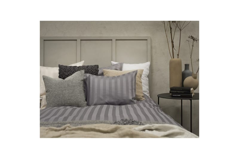 Påslakanset Enkelsäng 2-Dels Satin - Ljusgrå - Textil & mattor - Sängkläder - Bäddset & påslakanset