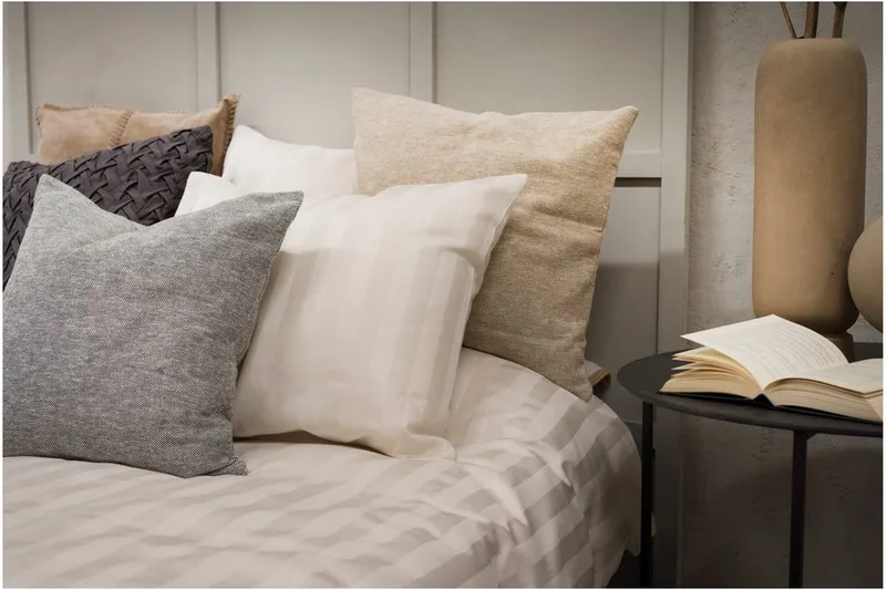 Påslakanset Enkelsäng 2-Dels Satin - Sand - Textil & mattor - Sängkläder - Bäddset & påslakanset