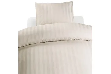 Påslakanset Enkelsäng 2-Dels Satin - Sand - Textil & mattor - Sängkläder - Bäddset & påslakanset