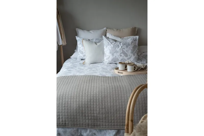 Påslakanset Enkelsäng 2-Dels Tilly - Grå - Textil & mattor - Sängkläder - Bäddset & påslakanset