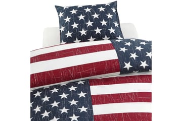 Påslakanset Enkelsäng 2-Dels United States Marinblå - Borganäs - Textil & mattor - Sängkläder - Bäddset & påslakanset