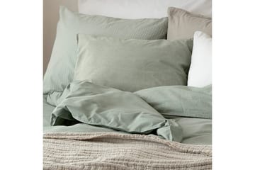 Påslakanset Enkelsäng 2-Dels Washed - Grön - Textil & mattor - Sängkläder - Bäddset & påslakanset