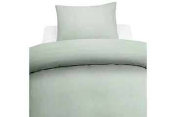 Påslakanset Enkelsäng 2-Dels Washed - Grön - Textil & mattor - Sängkläder - Bäddset & påslakanset
